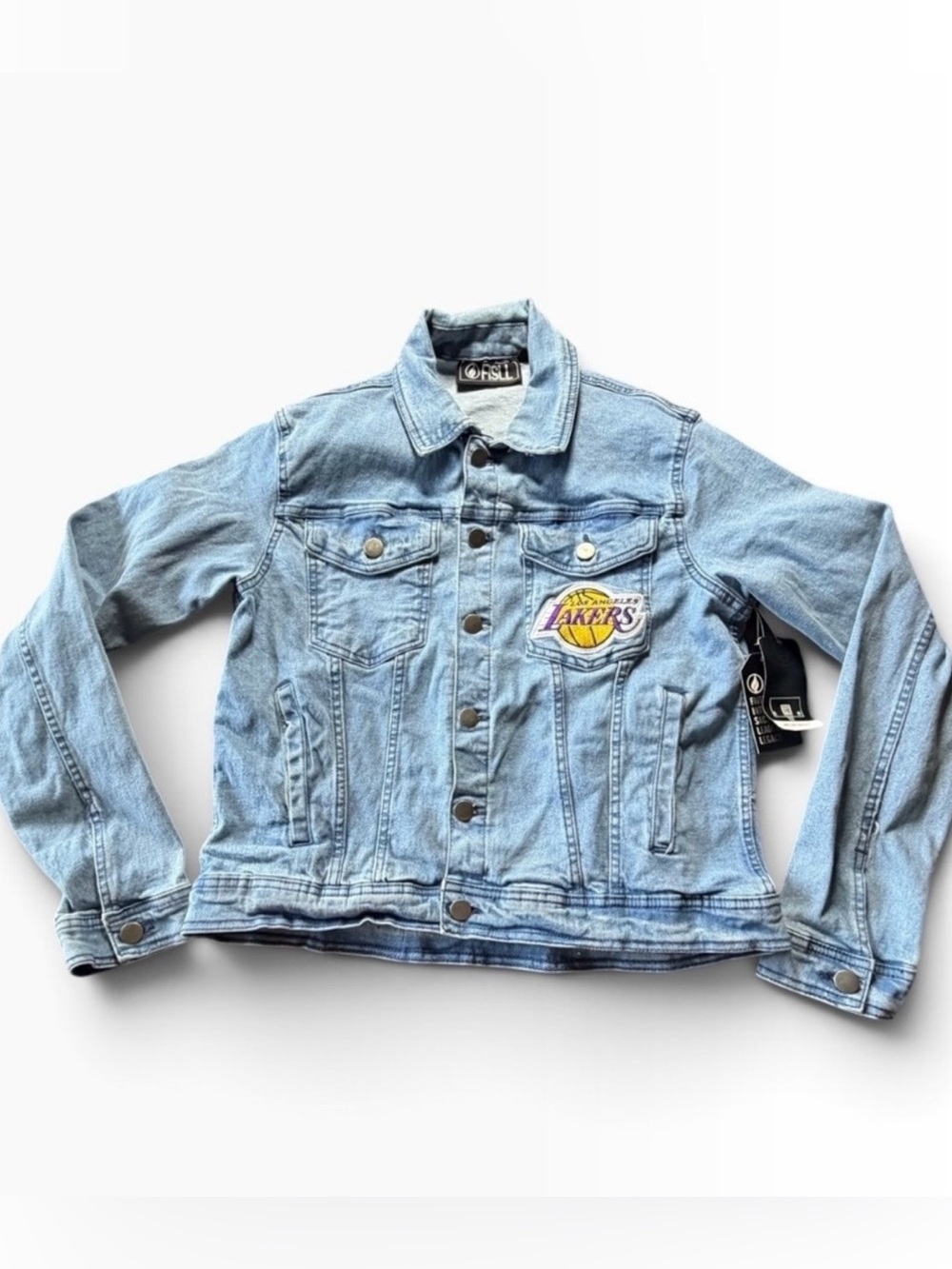 NBA LOS ANGLES LAKERS denim jacket team apparel size M NWT